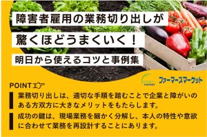 障害者雇用 業務 切り出し