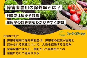 障害者雇用の除外率とは？制度の仕組みや対象・雇用率の計算例をわかりやすく解説