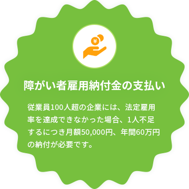 障がい者雇用納付金の支払い
